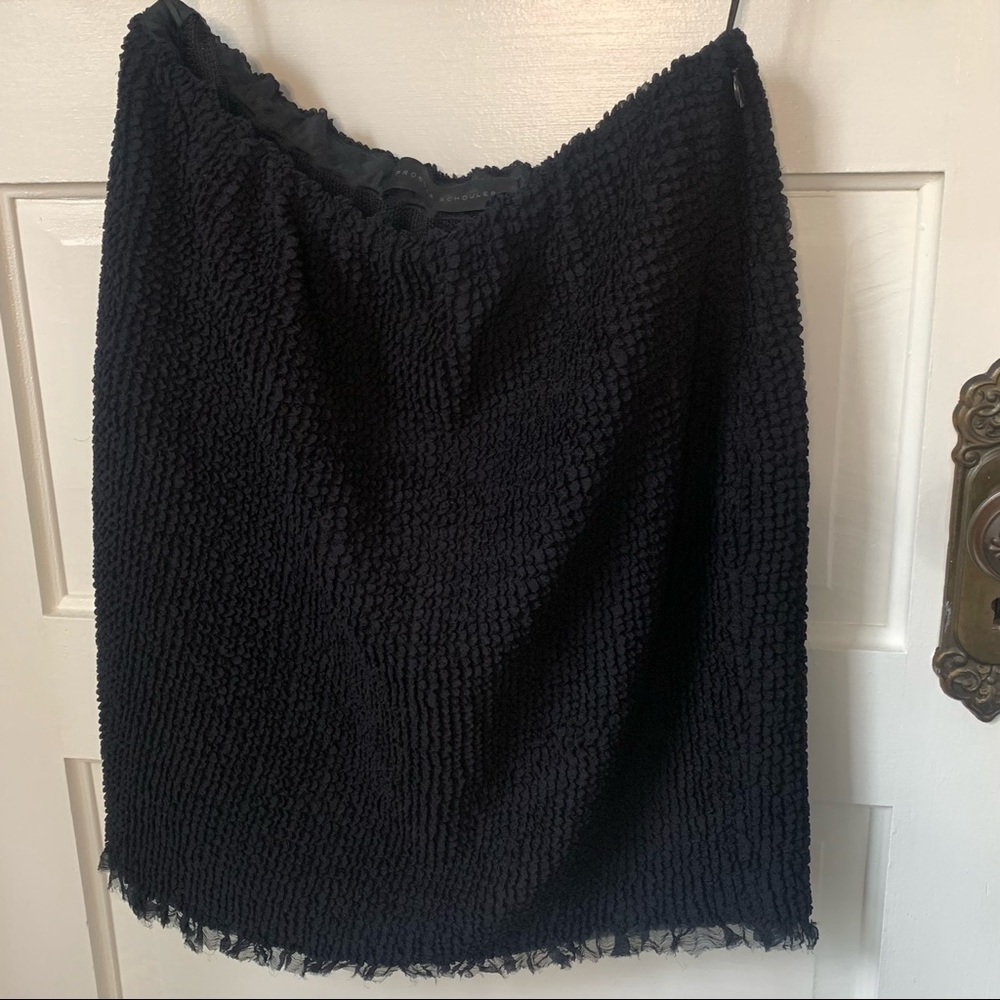 Proenza Schouler Black Silk Skirt Size 4